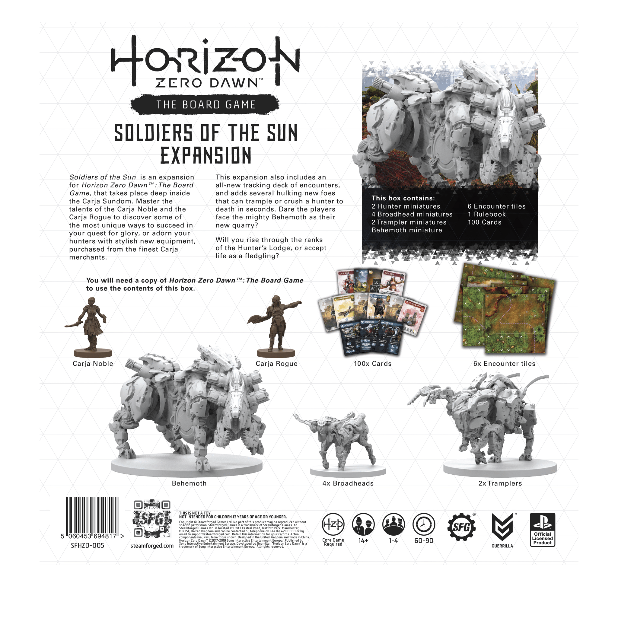 Horizon Zero Dawn Board Game - The Soldiers of the Sun Expansion