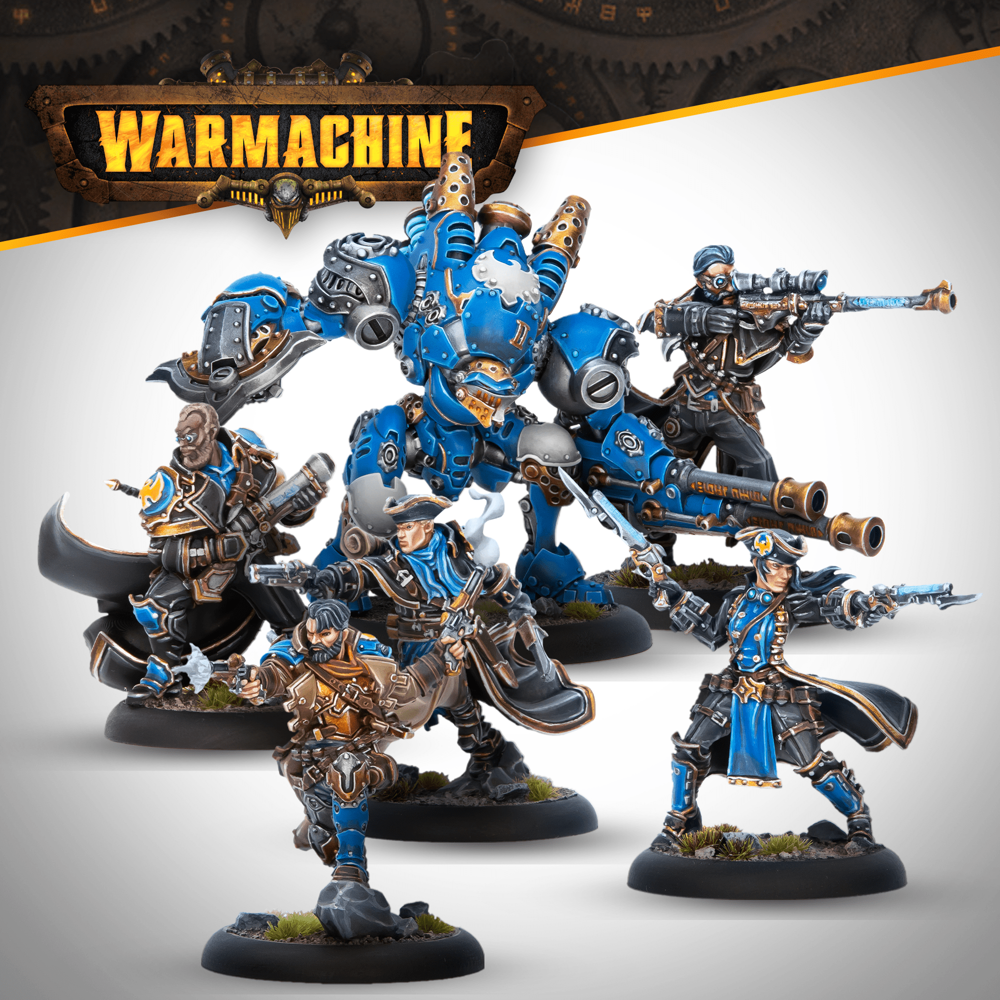 Warmachine: Cygnar Hellslingers Command Cadre (HIPS)